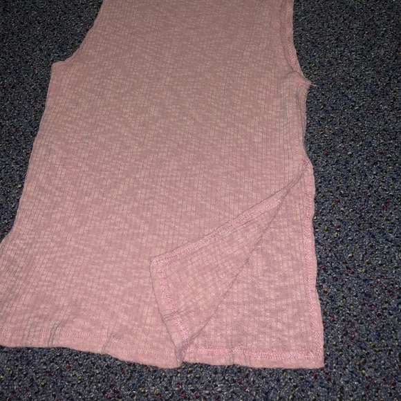 Pink Ribbed Tank - Picture 2 of 2